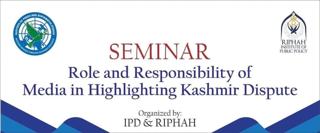 Seminar on Media’s Role in Addressing the Kashmir Issue