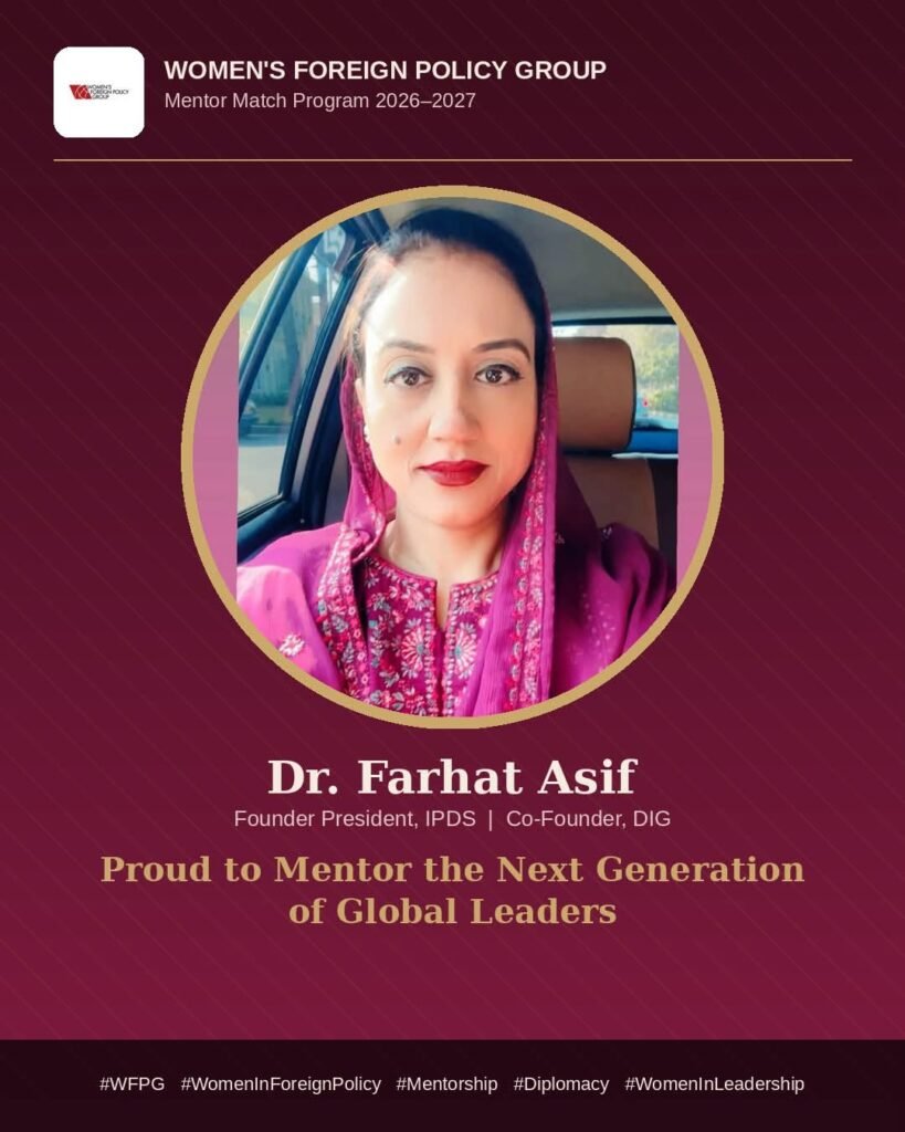 IPDS President Joins Women’s Foreign Policy Group Mentor Match Program