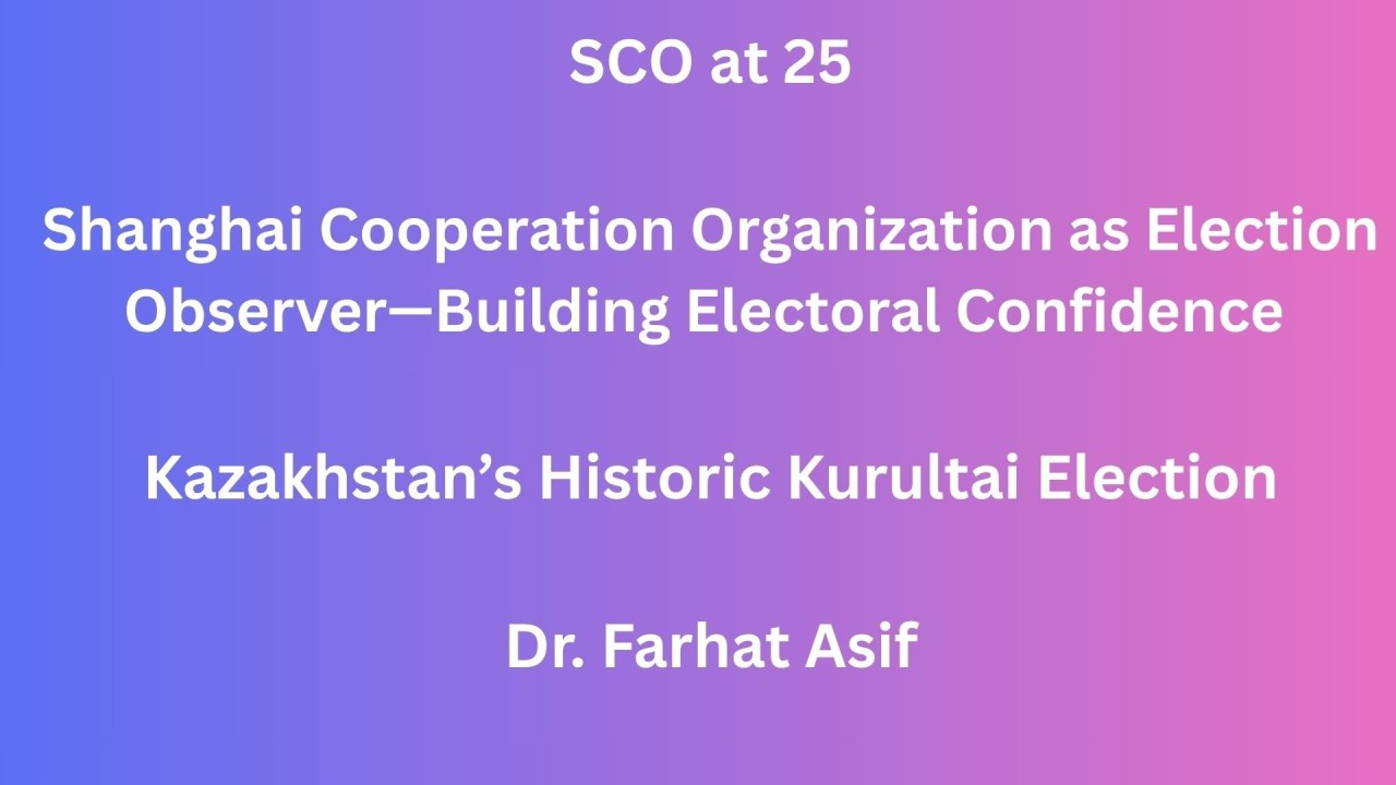 SCO at 25—As an Election Observer
