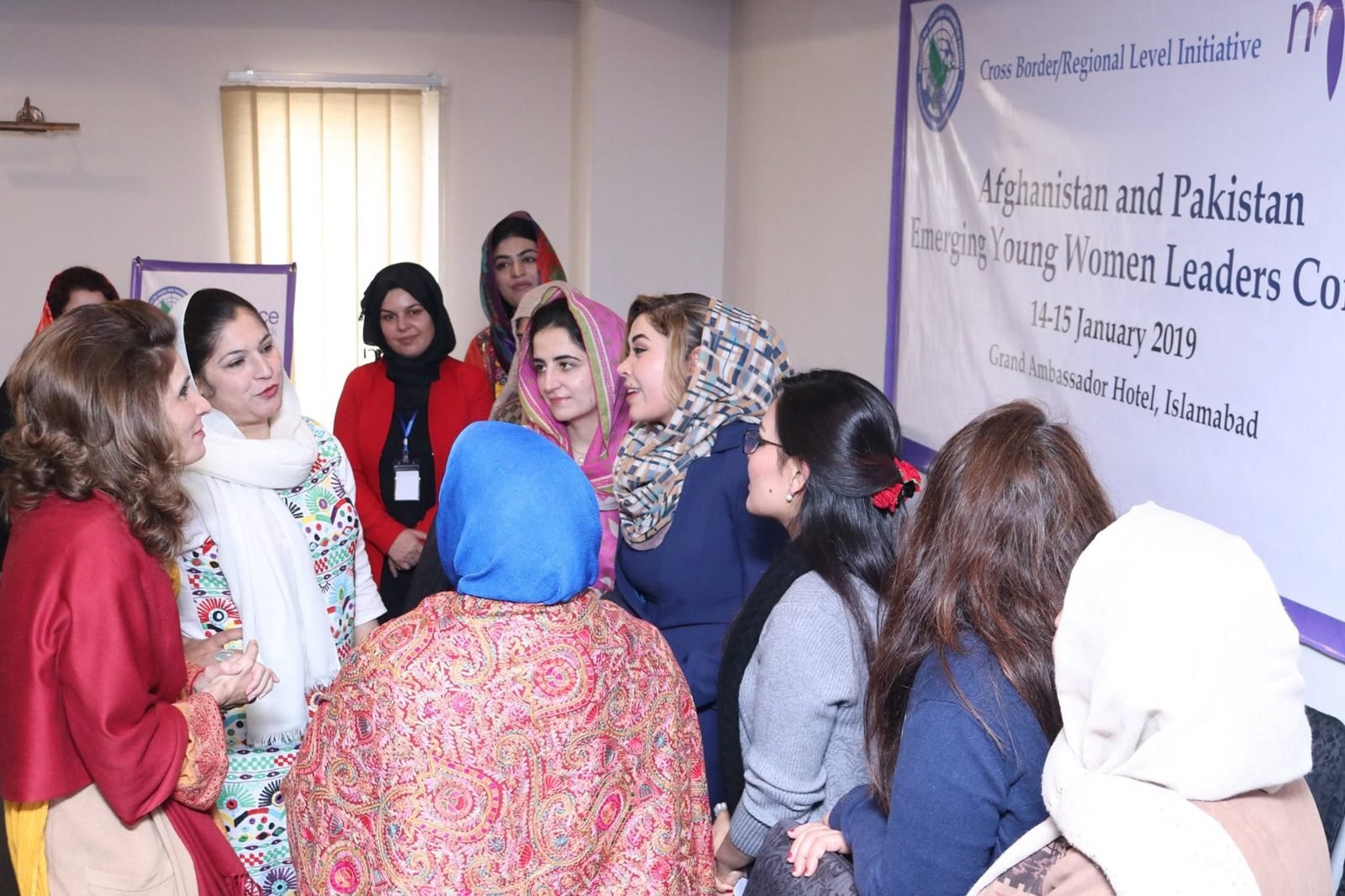 Participants from both countries after a session.