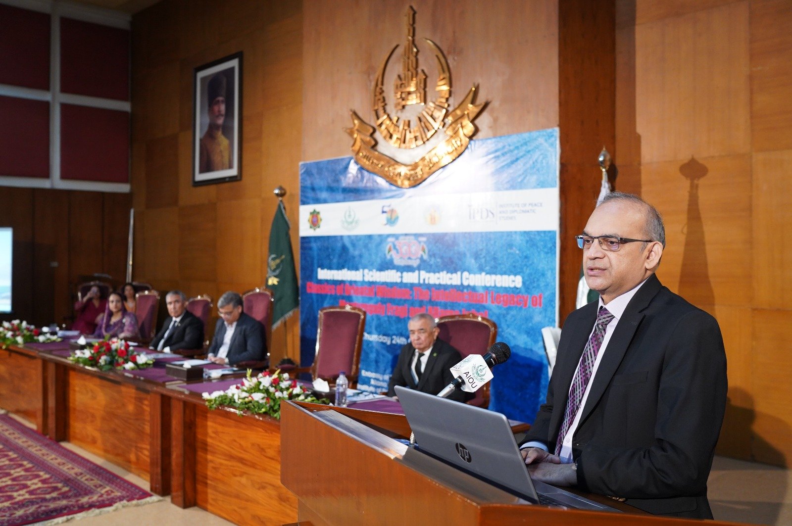 The Magtymguly Corner at Allama Iqbal Open University, Islamabad, 2024.